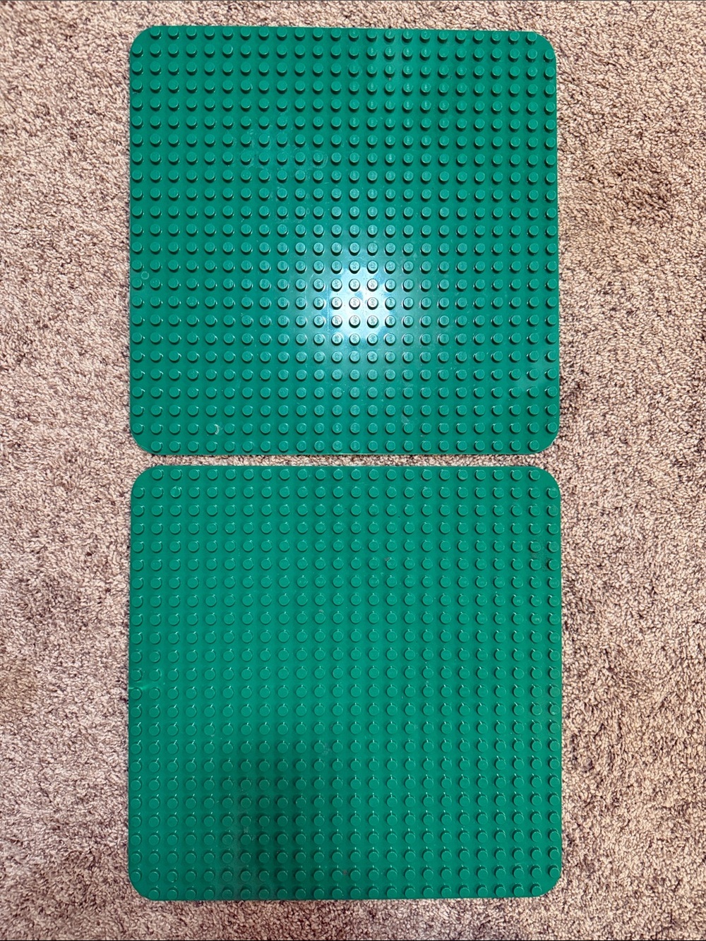 Set of 2 LEGO Duplo Baseplates (22 x 22 studs, large size)